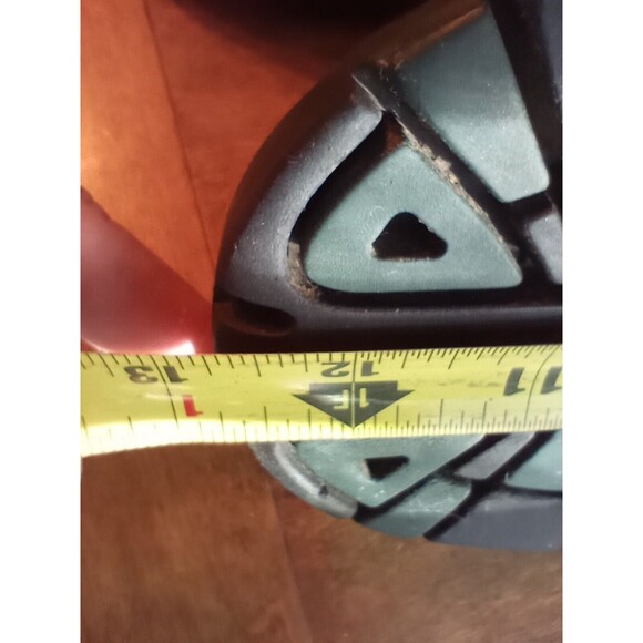 Vtg 90s London Underground Women's Black Boots Combat Chunky Heel  13" Length - Picture 9 of 10